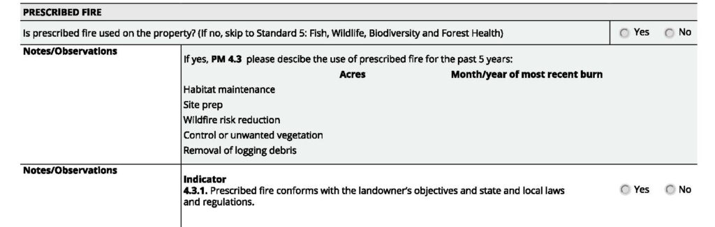 tree farm inspection form standard 4.3 | N.C. Tree Farm Program, Inc.